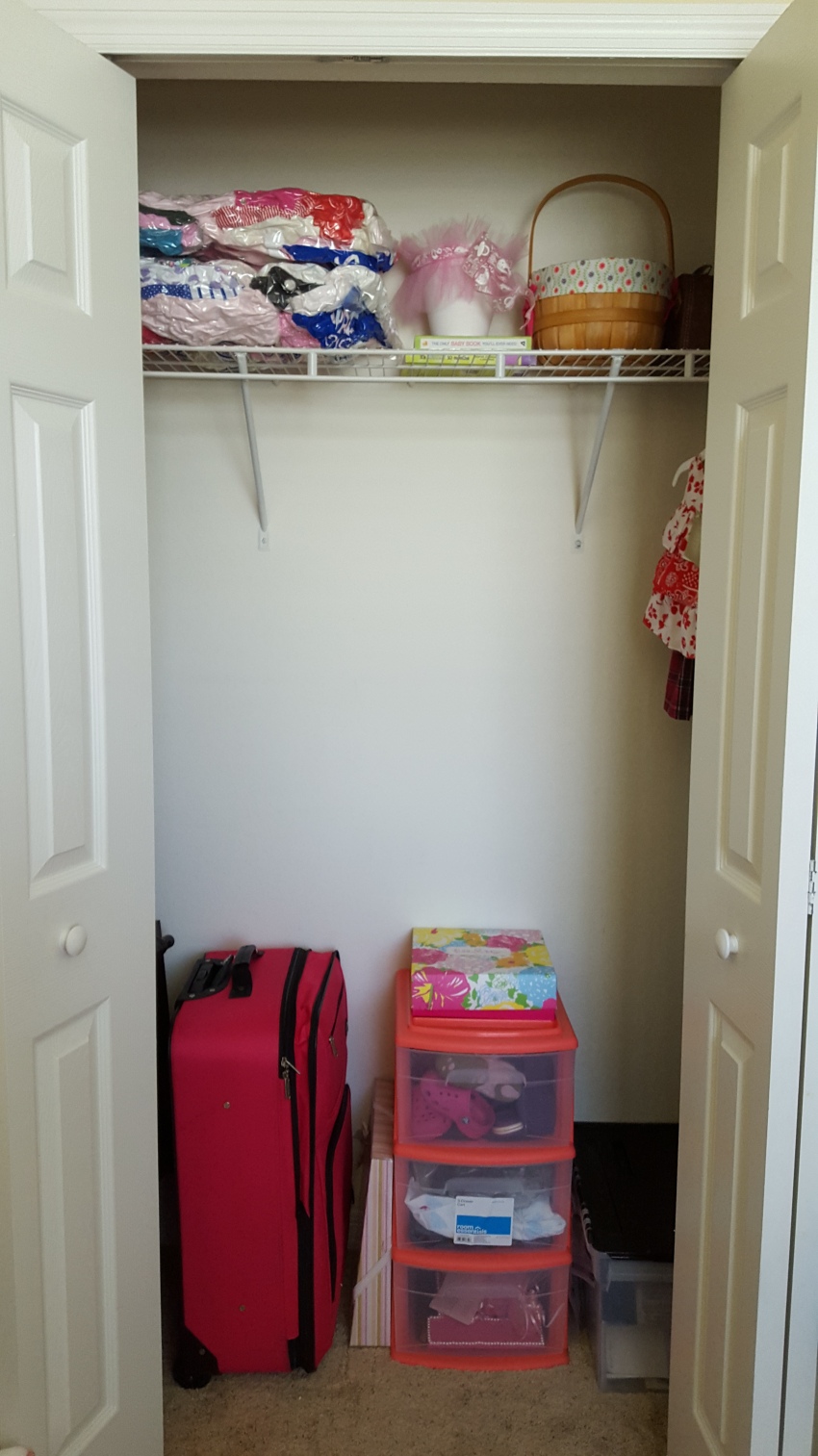 organized closet, nursery, storage solutions, OCD, DIY, organization, closet, storage